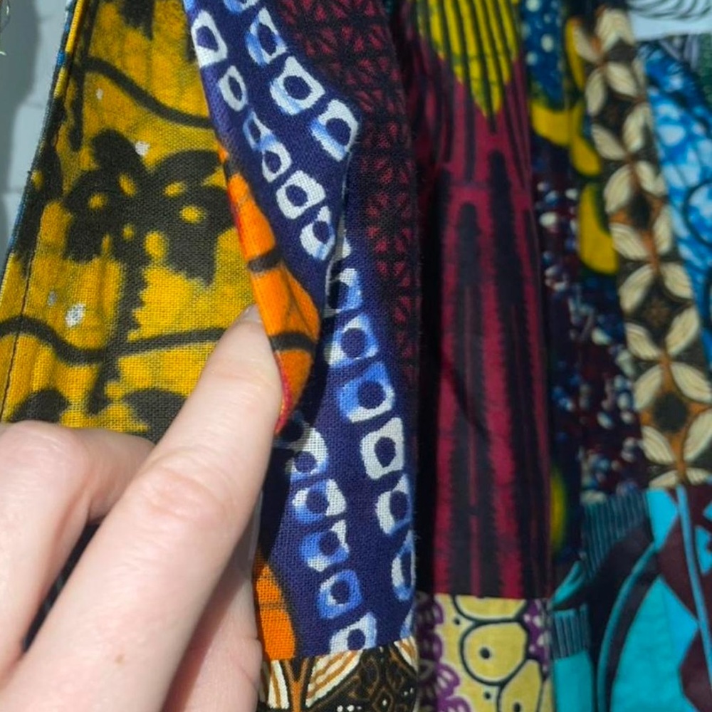 Jackpot Boho Patchwork Wide Leg Bottoms Multi-col… - image 4